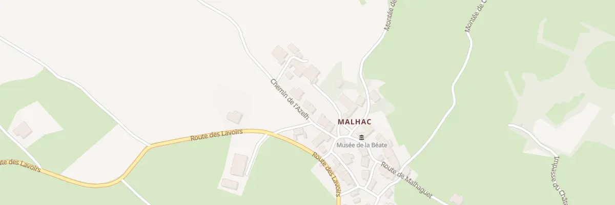 Plan du 5021C Malhac à Alleyrac
