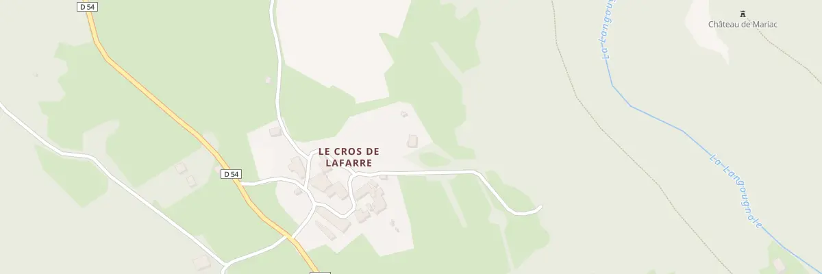Plan du 5029A Le Cros à Lafarre
