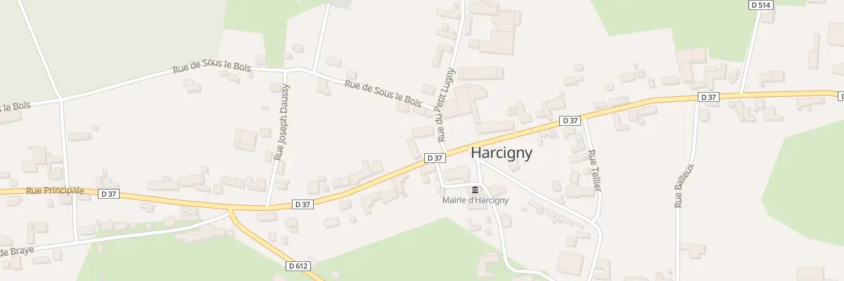 Plan du 1 Rue du Petit Lugny à Harcigny