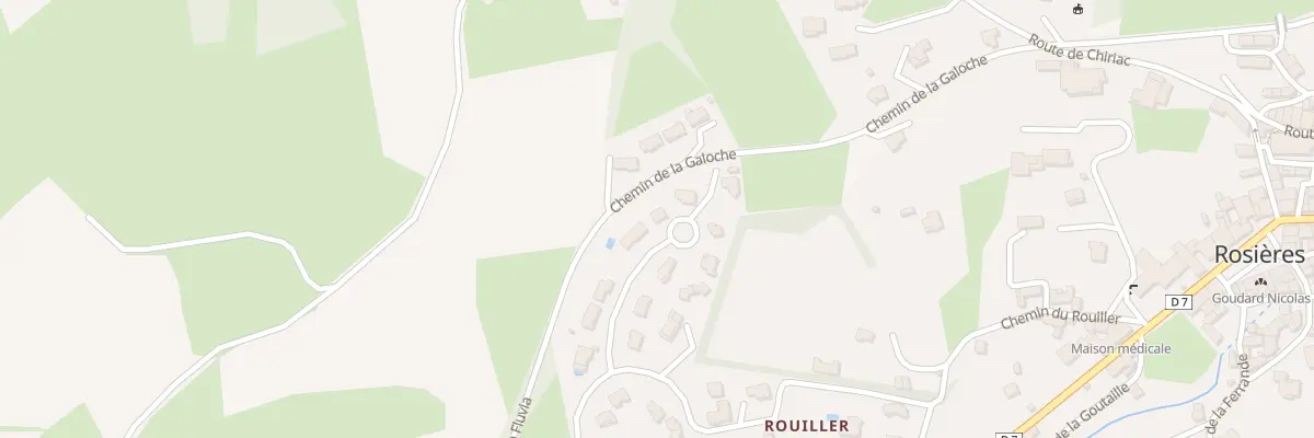 Plan du 5006 Rouiller à Rosières