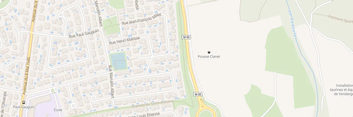 Plan du 24 Rue Jean François Millet à Vendargues