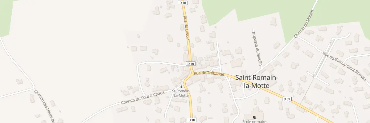 Plan du 221 Che des Places à Saint-Romain-la-Motte