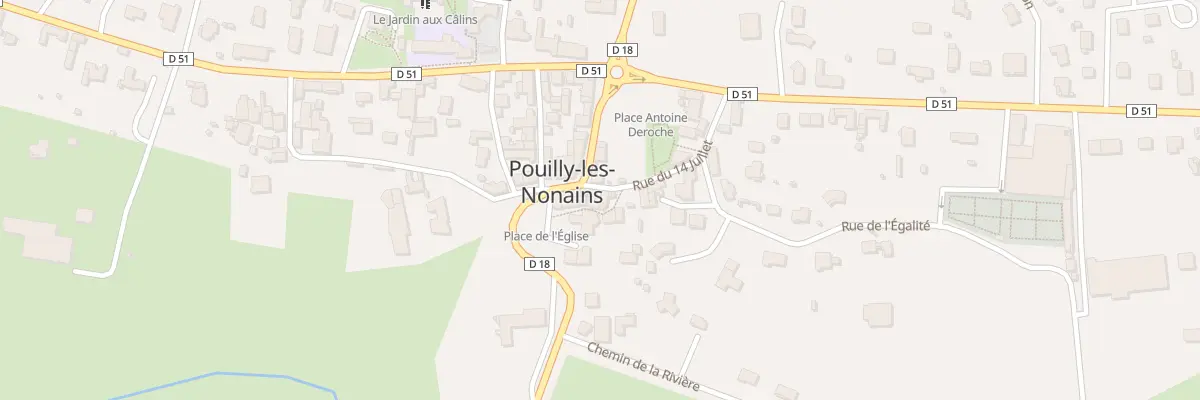 Plan du 11 Petite Rue de l’Eglise à Pouilly-les-Nonains