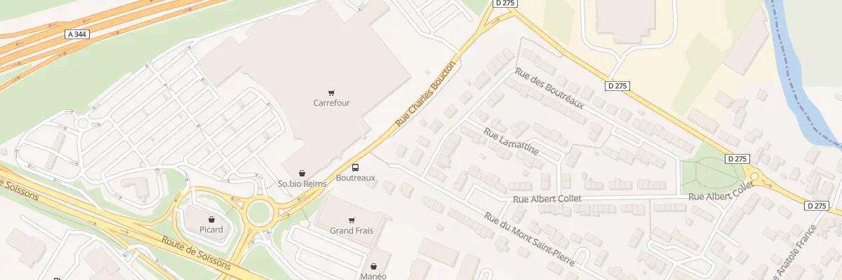 Plan du 66 Rue des Boutreaux à Tinqueux