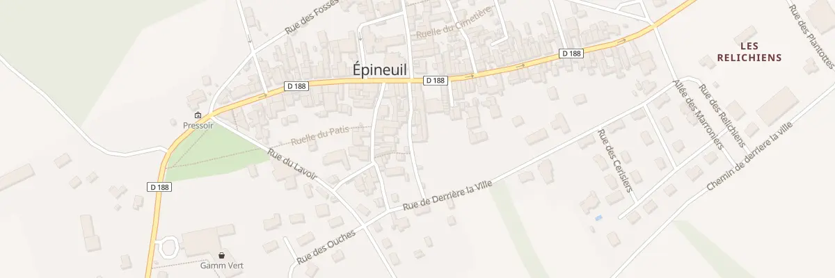 Plan du 5 Rue du Puits Carabin à Épineuil