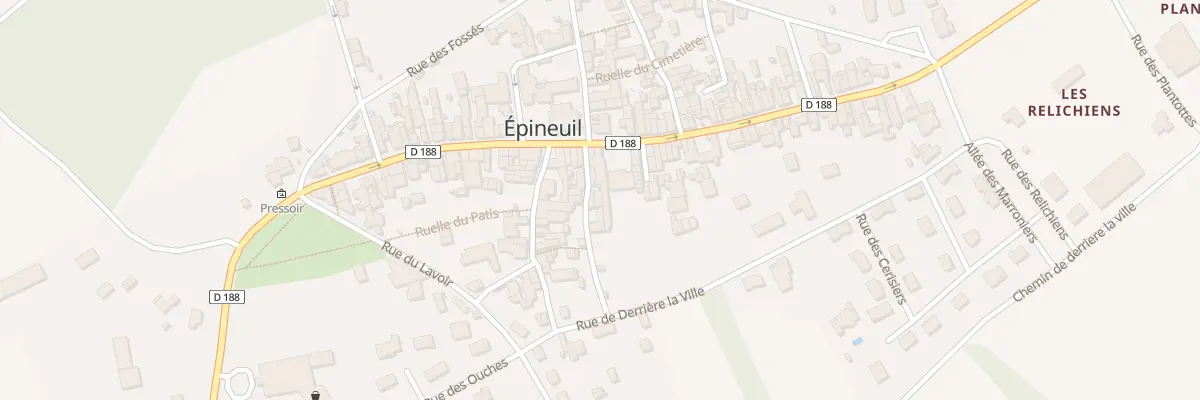 Plan du 5Z Rue du Puits Carabin à Épineuil