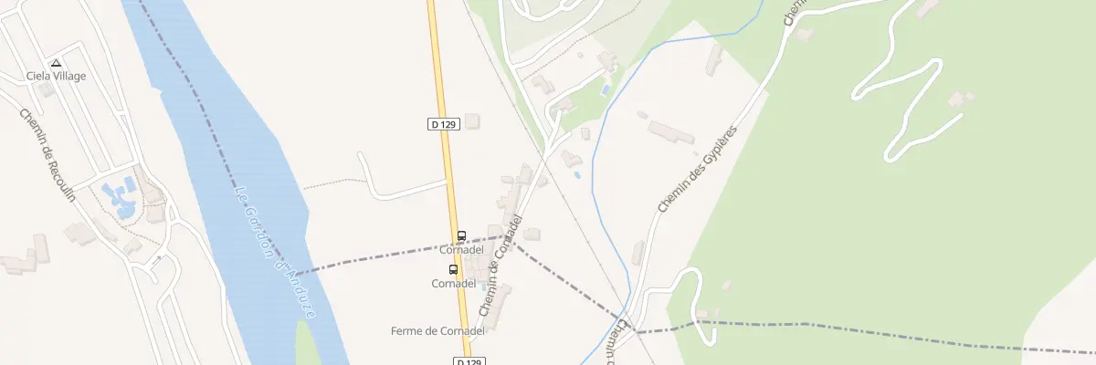 Plan du 84 Che de Cornadel à Générargues