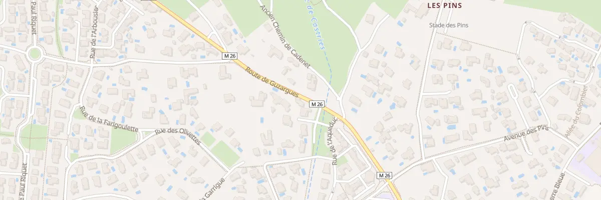 Plan du 19 Rue de l’Aqueduc à Castries