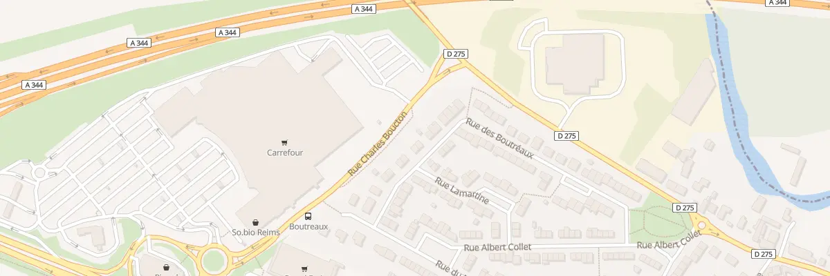 Plan du 54 Rue des Boutreaux à Tinqueux