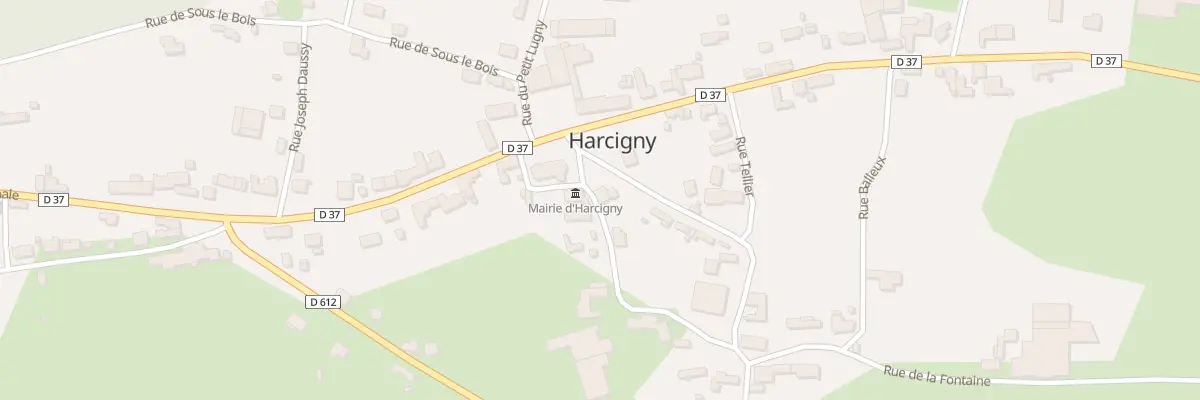 Plan du 1 Rue du Presbytère à Harcigny