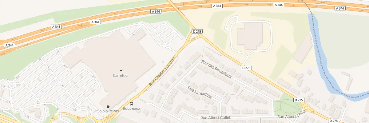 Plan du 50 Rue des Boutreaux à Tinqueux