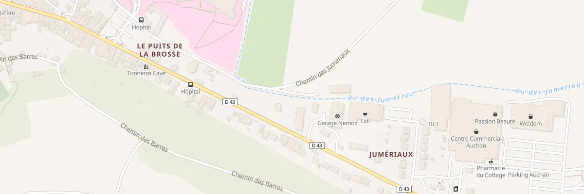 Plan du 26 Che des Jumeriaux à Tonnerre