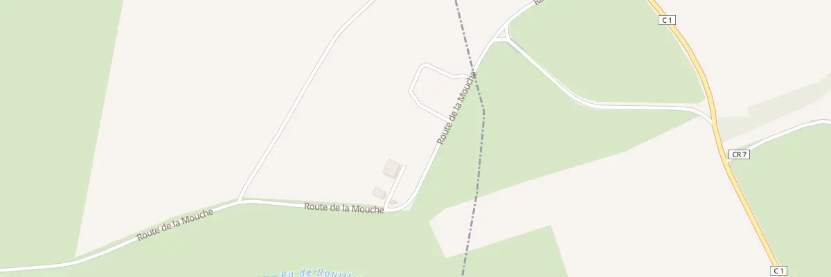 Plan du 1 Rte de la Mouche à Provency