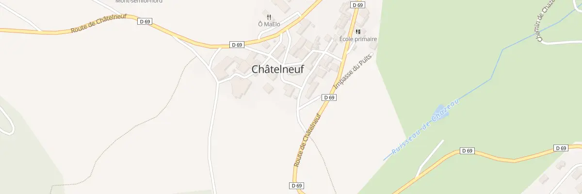 Plan du 101 Rue de l’Église à Châtelneuf