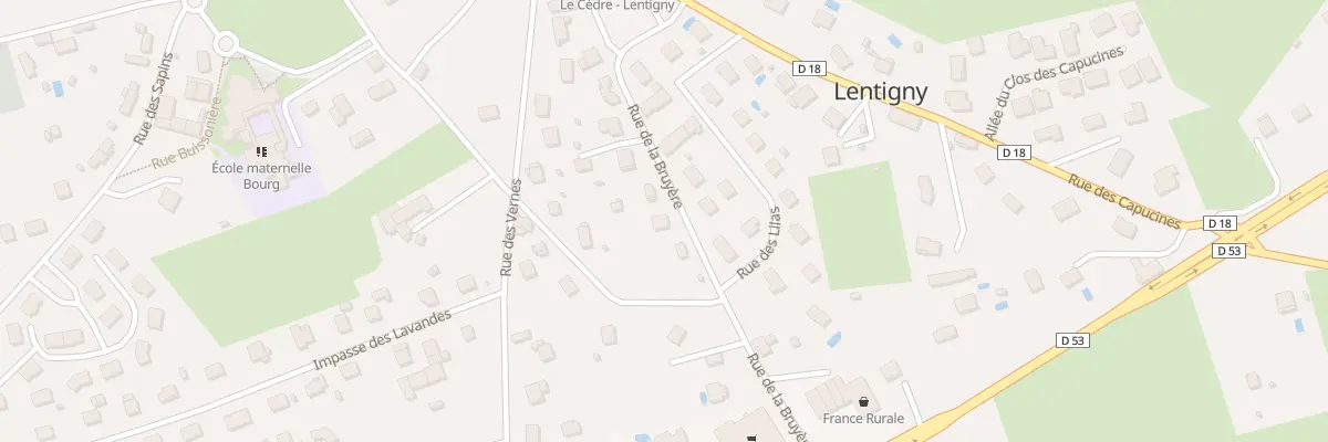 Plan du 400 Rue de la Bruyère à Lentigny