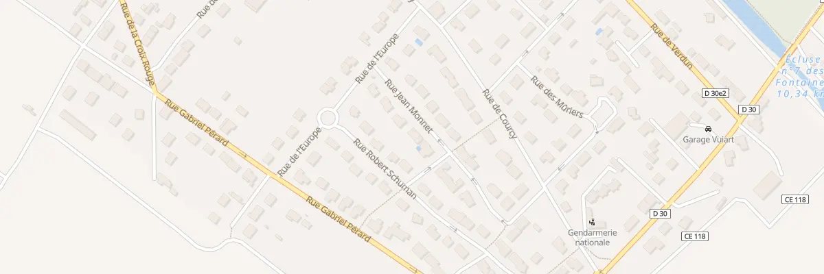 Plan du 8 Rue Jean Monnet à Loivre