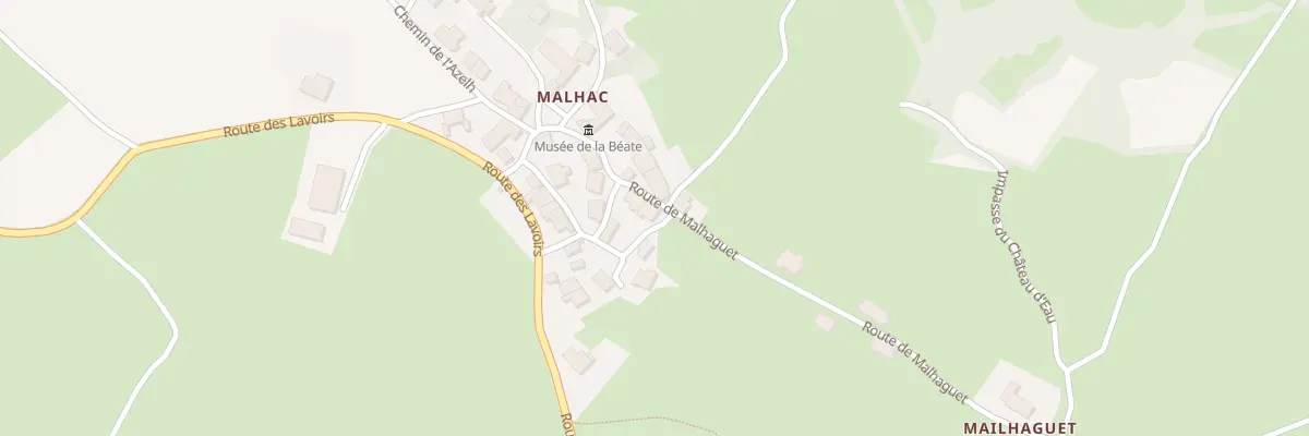 Plan du 5021A Malhac à Alleyrac