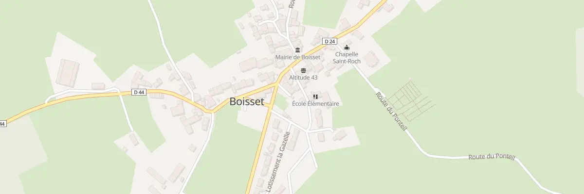 Plan du 5011 Le Bourg à Boisset