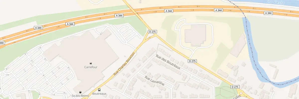Plan du 44 Rue des Boutreaux à Tinqueux