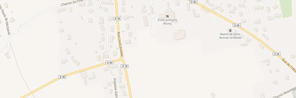 Plan du 254 Rue du Stade à Saint-Romain-la-Motte
