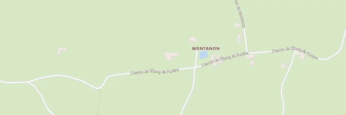 Plan du 596 Che de l’Etang de Puriere à Souternon