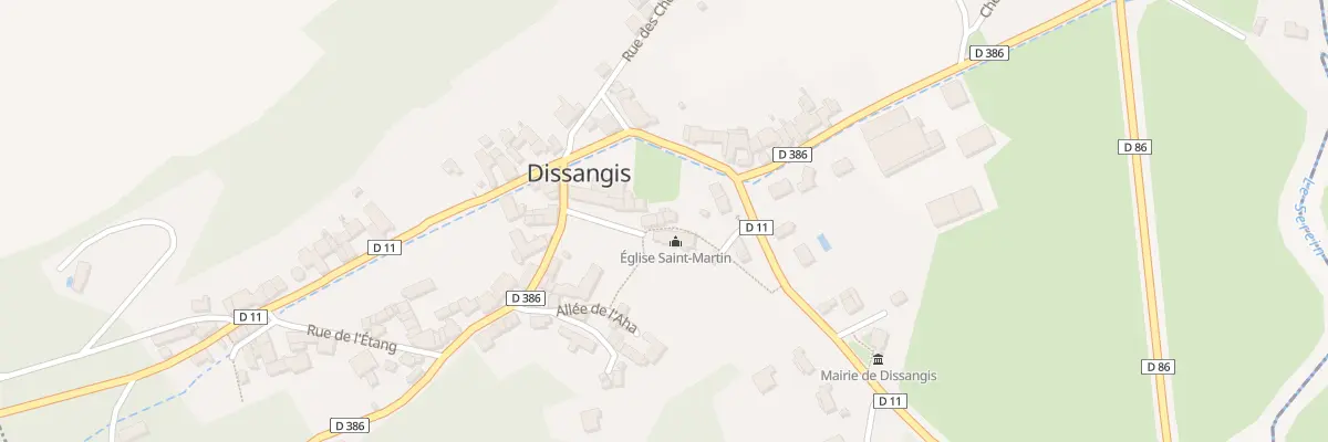 Plan du 4 Sen de l’Eglise à Dissangis