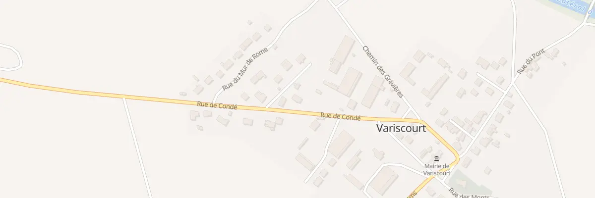 Plan du 18 Rue de Condé à Variscourt