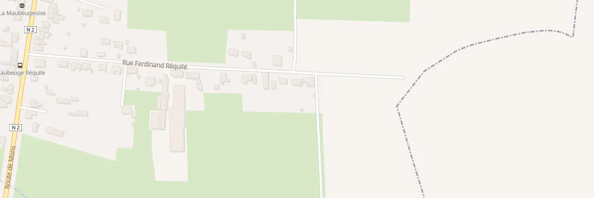 Plan du 60 Rue Ferdinand Requille à Maubeuge