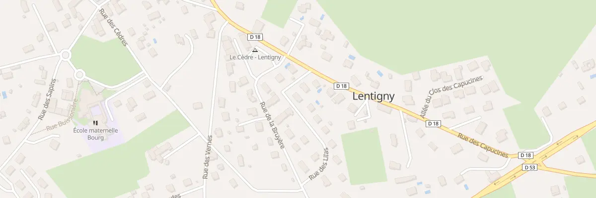 Plan du 178 Rue des Lilas à Lentigny