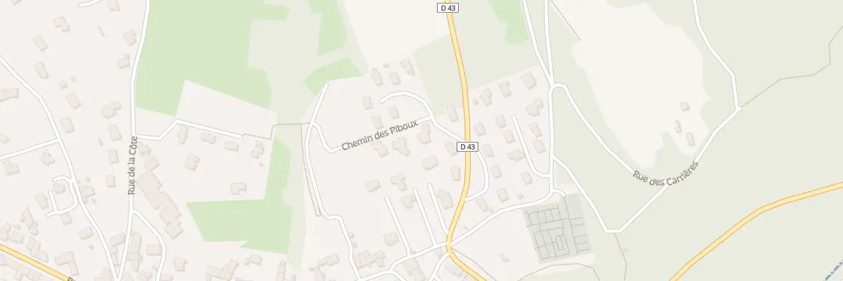 Plan du 1 Che des Piboux à Blavozy