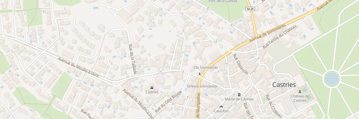 Plan du 3 Imp du Rossignol à Castries