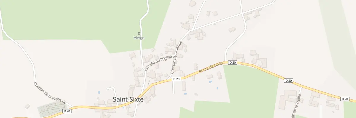 Plan du 64 Che de l’Avenue à Saint-Sixte