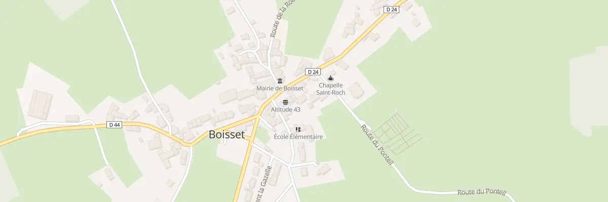 Plan du 5009 Le Bourg à Boisset