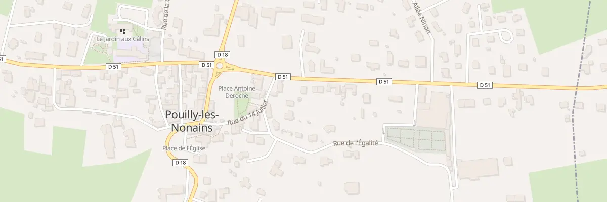 Plan du 148 Rte de Roanne à Pouilly-les-Nonains