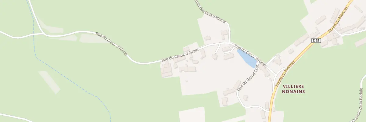 Plan du 57 Villiers Nonains à Saint-Brancher