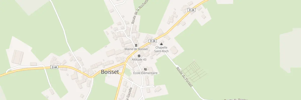 Plan du 5010 Le Bourg à Boisset