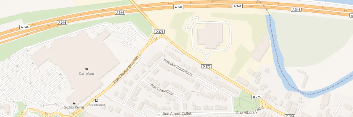 Plan du 34 Rue des Boutreaux à Tinqueux