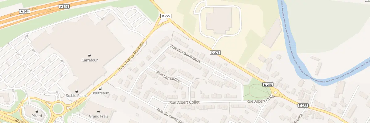 Plan du 29 Rue des Boutreaux à Tinqueux
