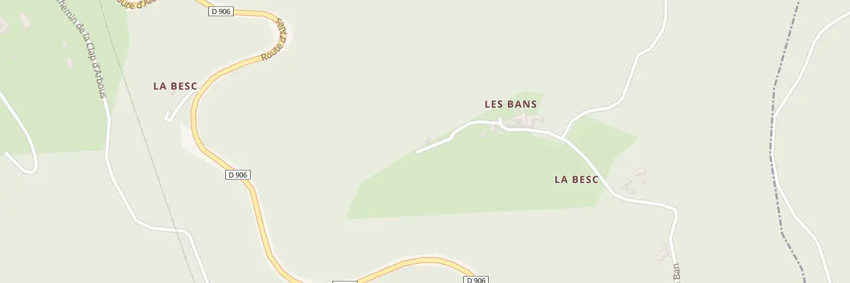 Plan du 5296 Che de Ban au Paulin à Chamborigaud