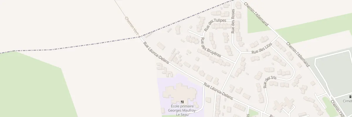 Plan du 50 Rue Léonce Delens à Ferrière-la-Grande