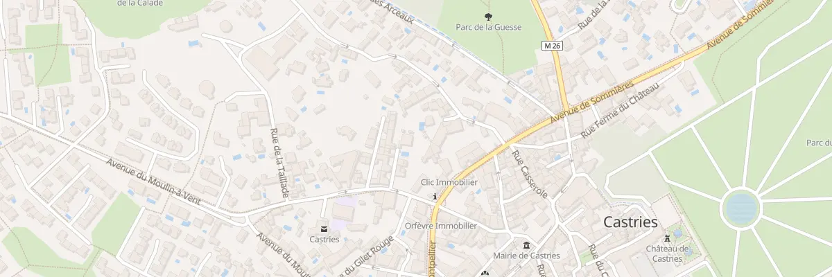 Plan du 1B Av de Sommières à Castries