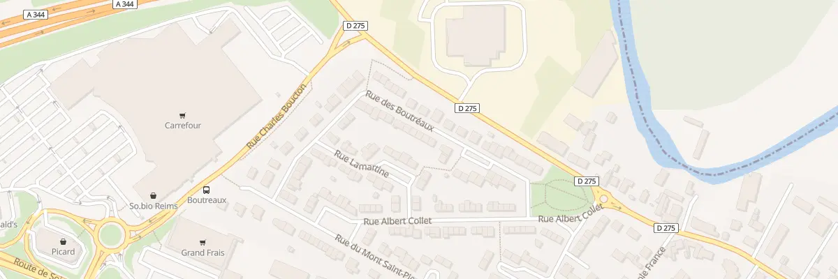 Plan du 23 Rue des Boutreaux à Tinqueux