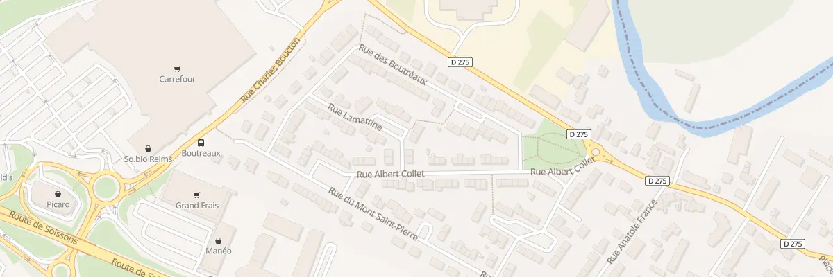 Plan du 3 Rue Lamartine à Tinqueux