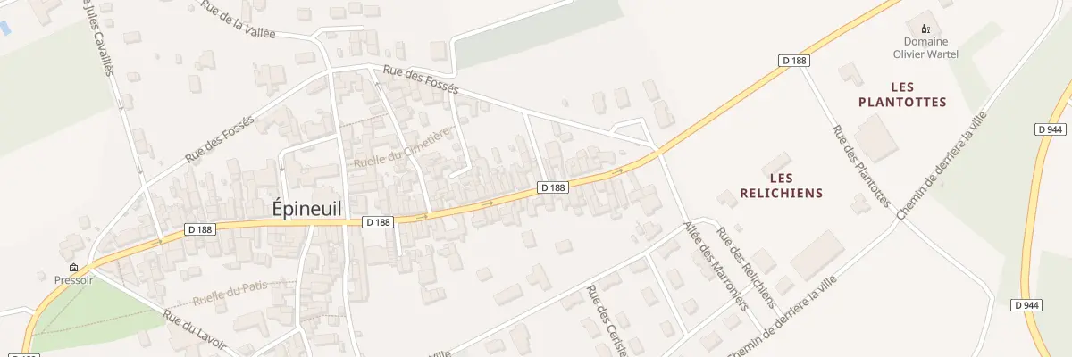 Plan du 91 Gr Gde Rue Alfred Grevin à Épineuil