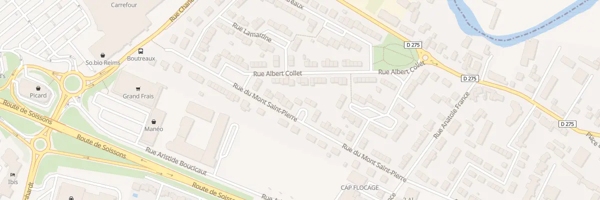 Plan du 80 Rue du Mont Saint Pierre à Tinqueux