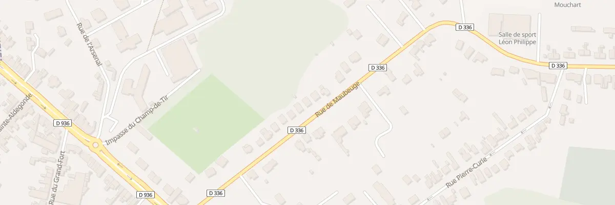 Plan du 190 Rue de Maubeuge à Rousies
