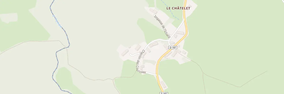 Plan du 18 Che des Courroies à Arleuf