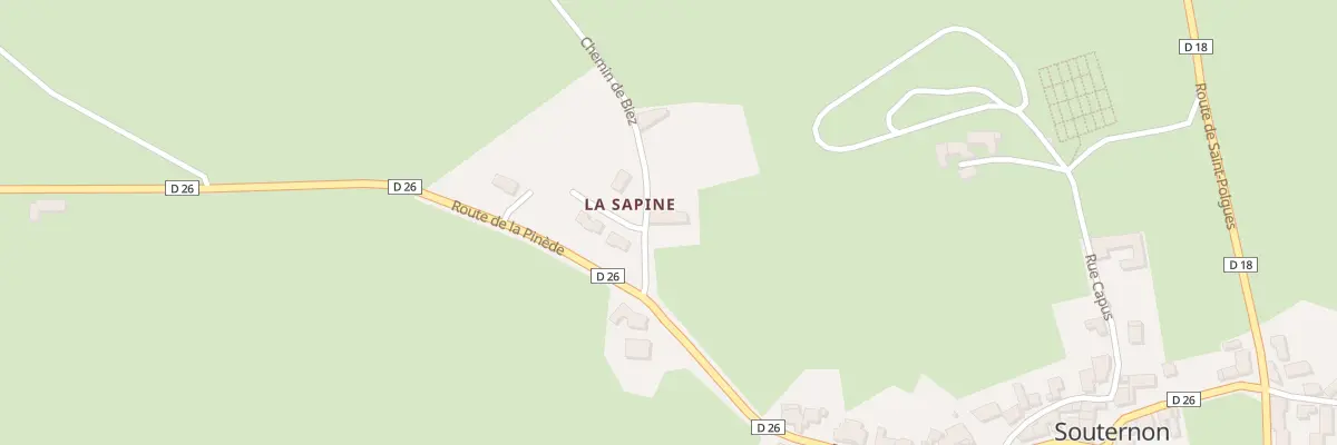 Plan du 52 Che de Biez à Souternon