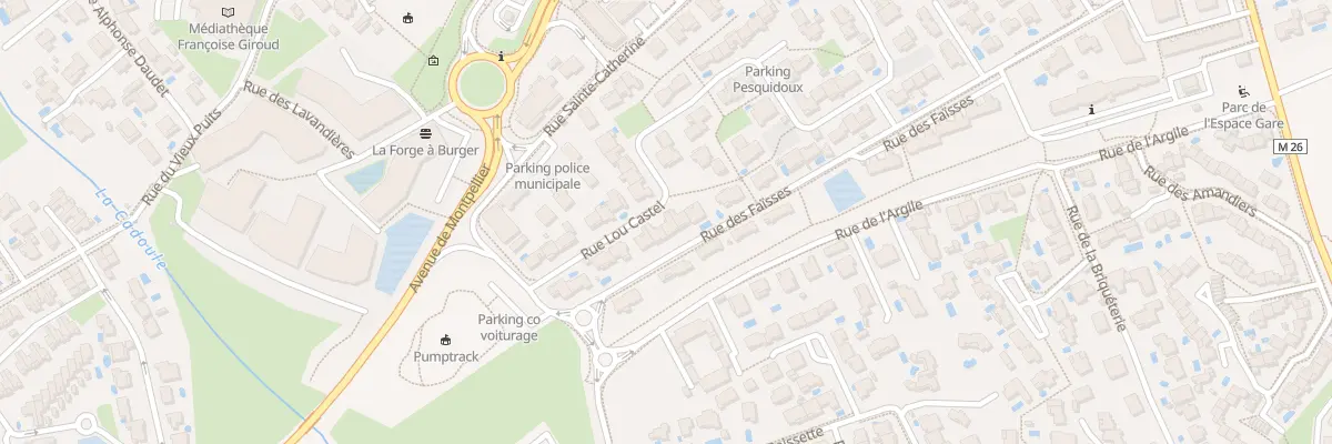 Plan du 74 Rue Lou Castel à Castries