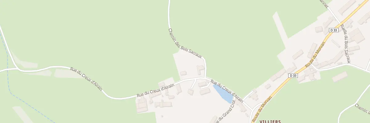 Plan du 14 Rue du Creux d’Airin (villiers à Saint-Brancher